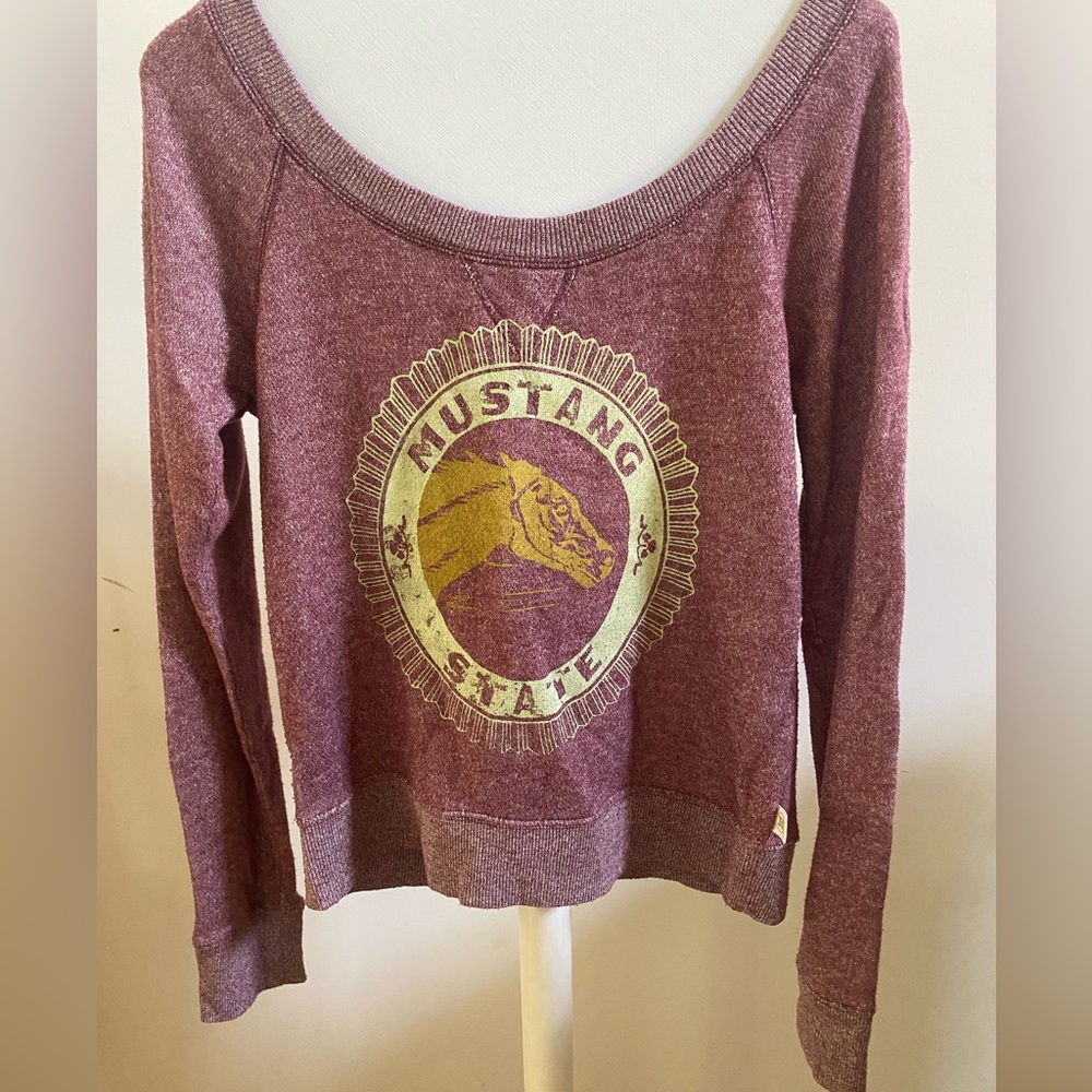 Mustang State Burgundy Sweatshirt